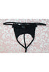 Sexy Black Sexy Crotchless French Maid G-String